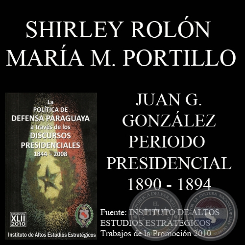 DISCURSOS PRESIDENCIALES - DON JUAN GUALBERTO GONZÁLEZ (1890 - 1894)