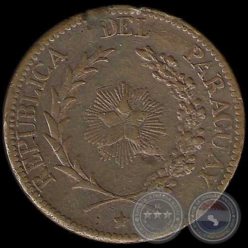 PM 8 – 4 CENTÉSIMOS – 1870 - MONEDA DEL PARAGUAY