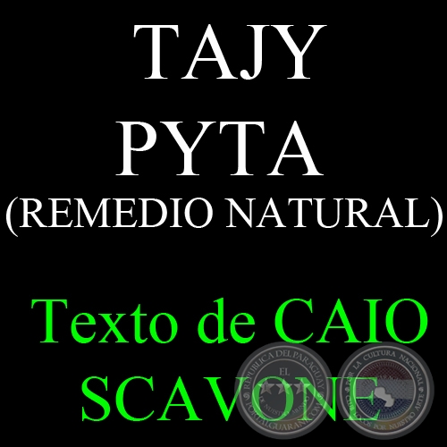 TAJY PYTA (REMEDIO NATURAL) - Texto de CAIO SCAVONE