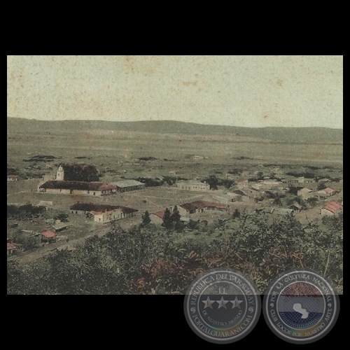 VISTA GENERAL DE PARAGUARÍ, 1910 - TARJETA POSTAL DEL PARAGUAY