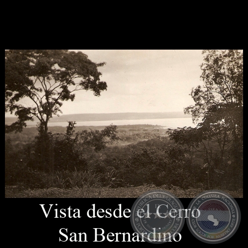 VISTA DESDE EL CERRO - SAN BERNARDINO - TARJETA POSTAL DEL PARAGUAY