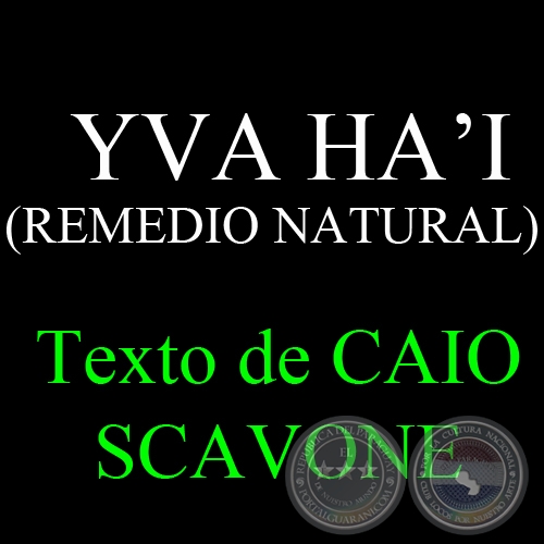 YVA HA’I (REMEDIO NATURAL) - Texto de CAIO SCAVONE