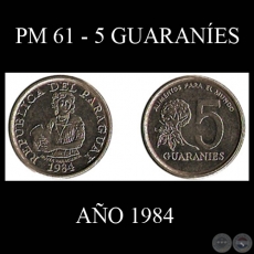 PM 61 - 5 GUARANES  AO 1984