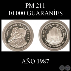 PM 211 – 10.000 GUARANÍES – AÑO 1987