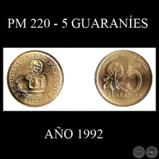 PM 220 - 5 GUARANES  AO 1992