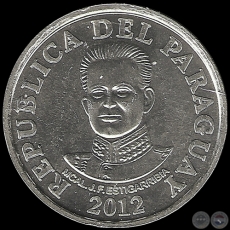 50 GUARANES  AO 2012 - PM 265 - MONEDA DEL PARAGUAY