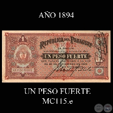 UN PESO FUERTE - MC115.e - FIRMA: JOS URDAPILLETA  LUIS PLATE