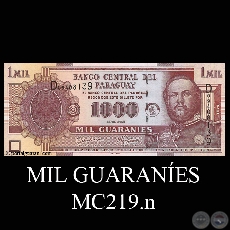 MIL GUARANES - MC219.n - FIRMA: ROLANDO ARRLLAGA YALUK - MNICA PREZ DOS SANTOS