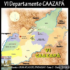 VI DEPARTAMENTO DE CAAZAP (GRAN ATLAS DEL PARAGUAY. TOMO 2. Diario CRNICA)