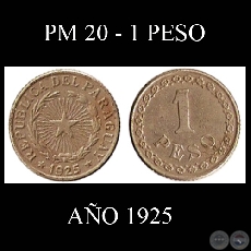 PM 20 - 1 PESO - AO 1925