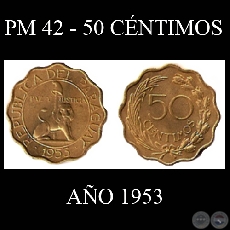 PM 42 - 50 CÉNTIMOS - AÑO 1953