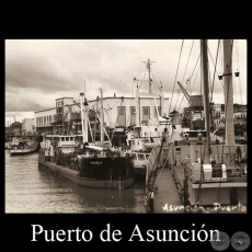 PUERTO DE ASUNCIÓN (DETALLE) - POSTAL DEL PARAGUAY