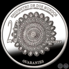 2012  20 GUARANES (PLATA) - SERIE IBEROAMERICANA, ANDUT - MONEDA DE PLATA