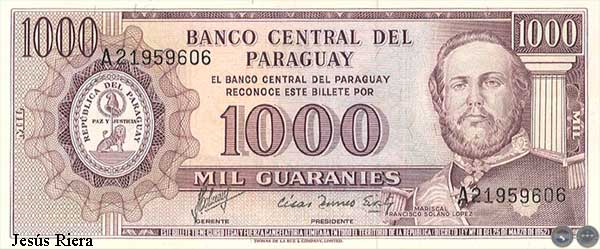 MIL GUARANÍES - MC219.D - FIRMA: RUBÉN FALCÓN SILVA - JOSÉ ENRIQUE PÁEZ