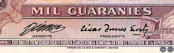 MIL GUARANÍES - MC219.D - FIRMA: RUBÉN FALCÓN SILVA - JOSÉ ENRIQUE PÁEZ