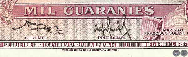 MIL GUARANÍES - MC219.D - FIRMA: RUBÉN FALCÓN SILVA - JOSÉ ENRIQUE PÁEZ