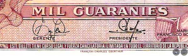 MIL GUARANÍES - MC219.D - FIRMA: RUBÉN FALCÓN SILVA - JOSÉ ENRIQUE PÁEZ