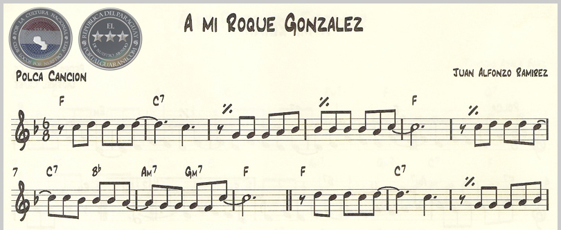 Mi Roca Partitura Portal Guaraní - JUAN PABLO ALFONSO RAMÍREZ (+) - A MI ROQUE GONZÁLEZ ...