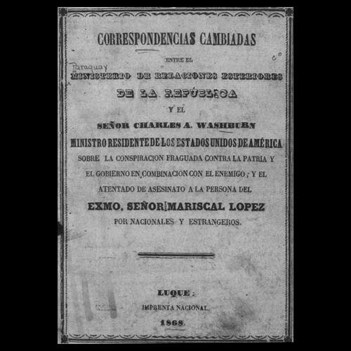 charles a washburn correspondencias cambiadas 1868 portalguarani