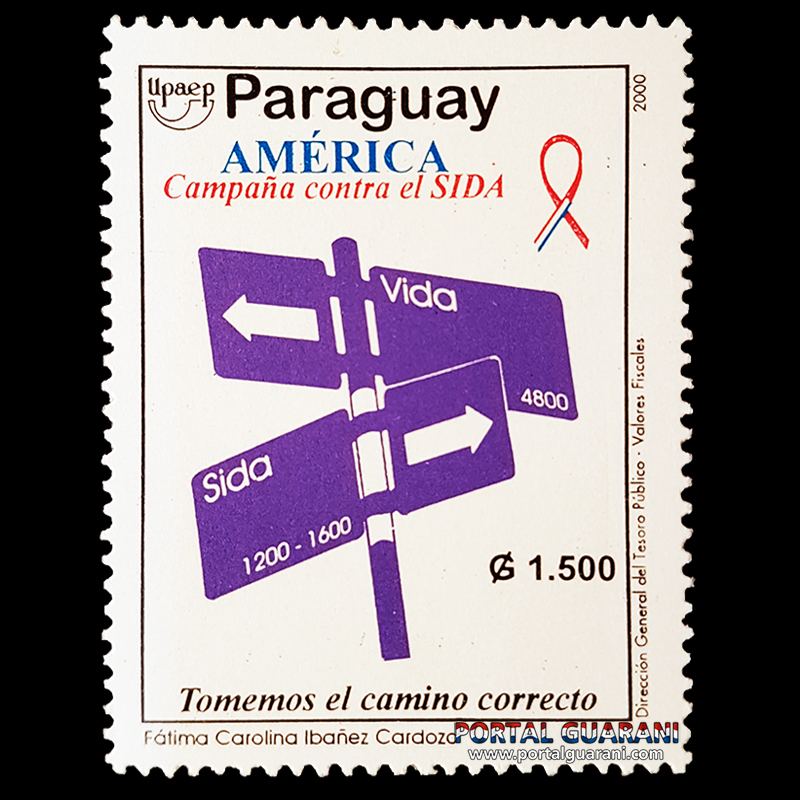 AMÉRICA 2000 - CAMPAÑA CONTRA EL SIDA (AÑO 2000 - SERIE 8)