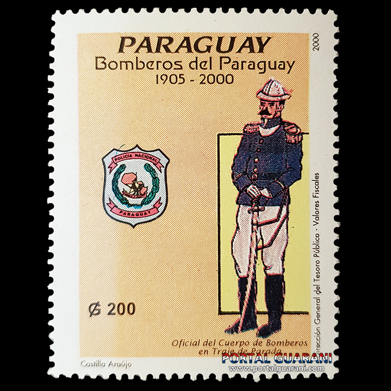 BOMBEROS DEL PARAGUAY 1905-2000 - (AÑO 2000 - SERIE 6)