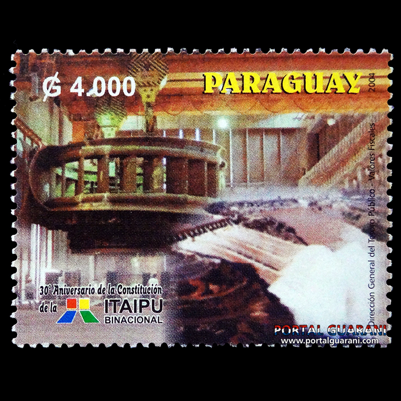 30° ANIVERSARIO DE LA ITAIPÚ BINACIONAL - (AÑO 2004 - SERIE 185)