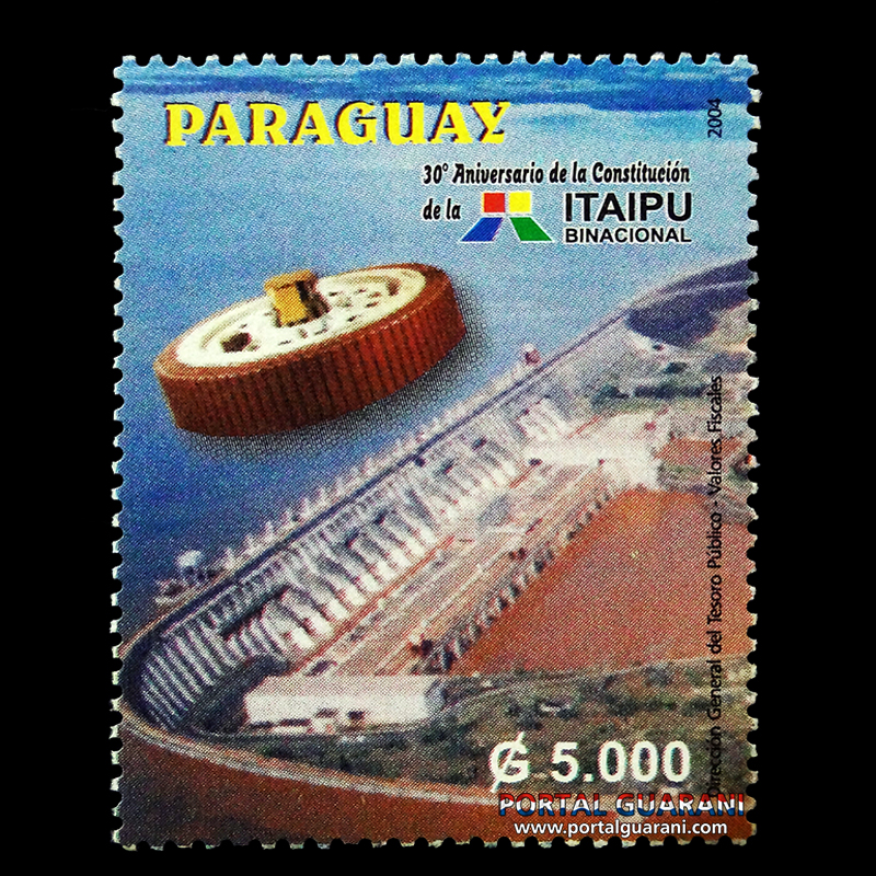 30° ANIVERSARIO DE LA ITAIPÚ BINACIONAL - (AÑO 2004 - SERIE 185)