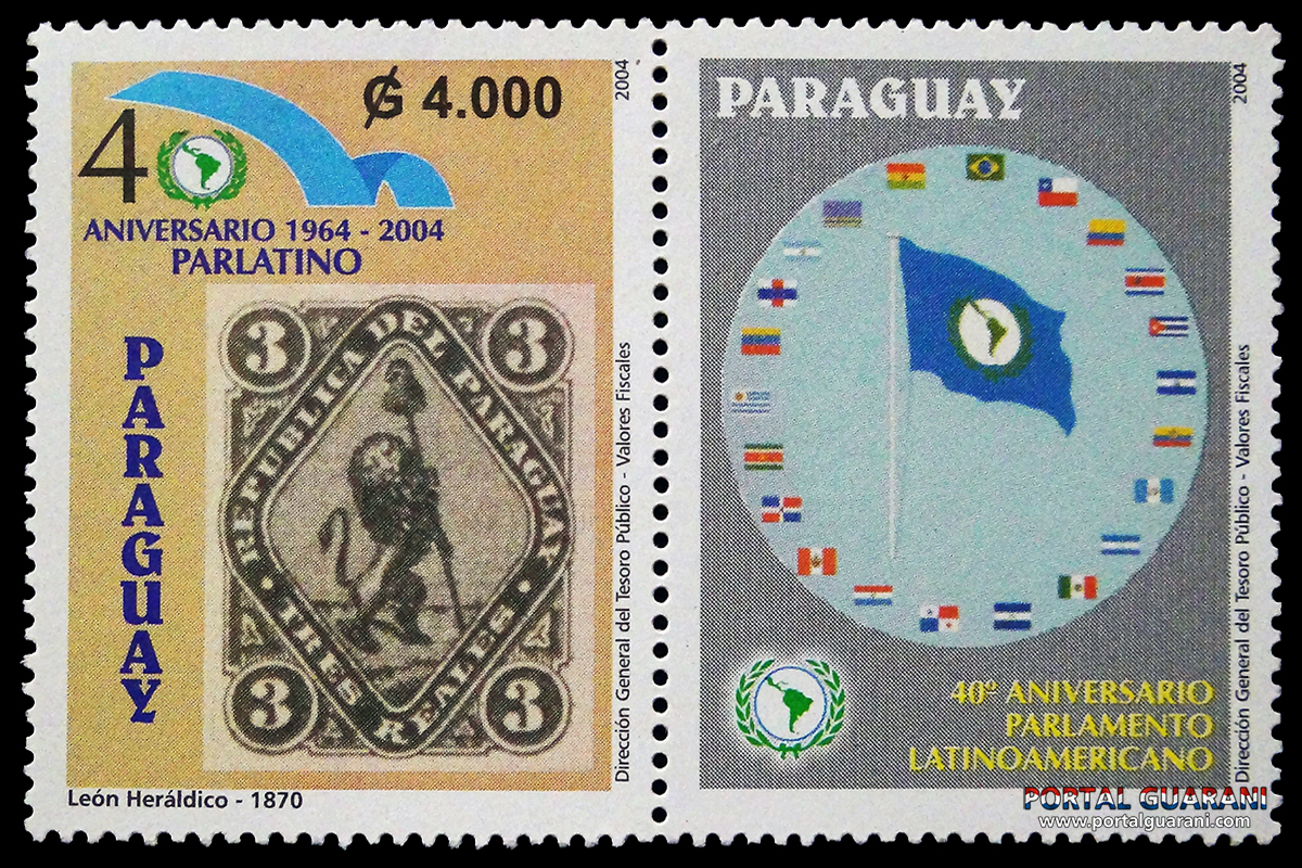 40° ANIVERSARIO PARLAMENTO LATINOAMERICANO - (AÑO 2004 - SERIE 184)