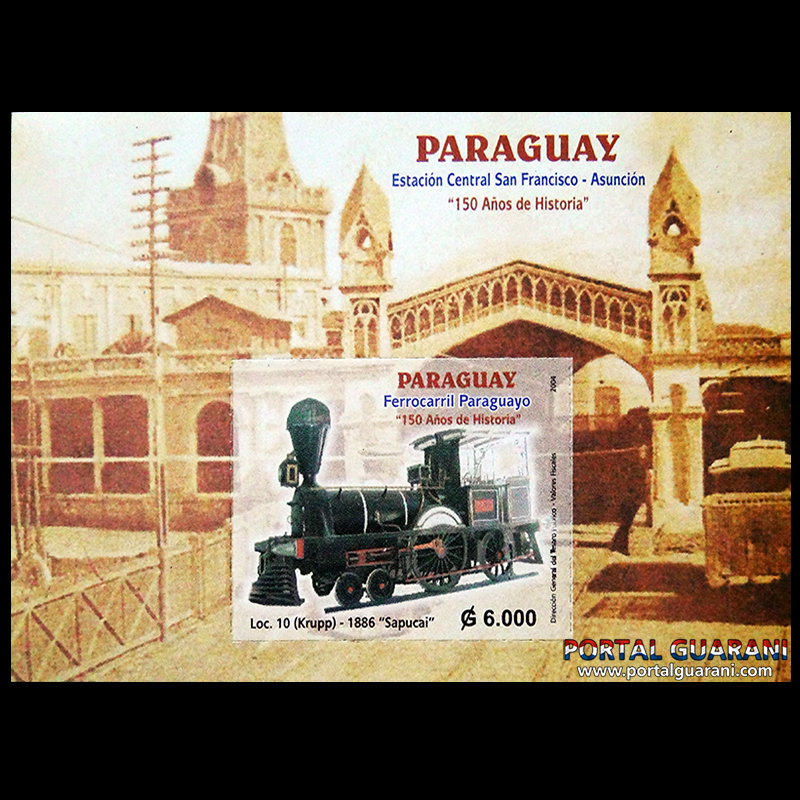 FERROCARRIL PARAGUAYO - 150° AÑOS DE HISTORIA - (AÑO 2004 - SERIE 178)