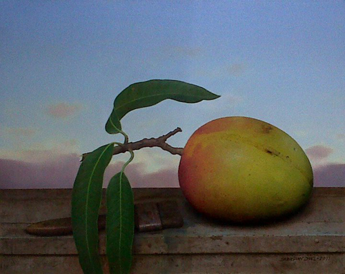 MANGO, 2011 - ÓLEO DE SEBASTIÁN DÍAZ (GALERÍA DE ARTE MATICES)