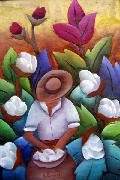 ALGODONERO - XILOPINTURA DE ANDRÉS CAÑETE (GALERÍA DE ARTE MATICES)