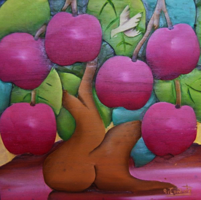 ÁRBOL, XILOPINTURA DE ANDRÉS CAÑETE (GALERÍA DE ARTE MATICES)