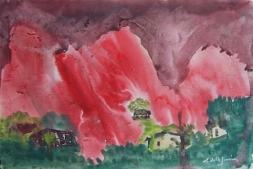 CASAS - ÓLEO DE EDITH JIMÉNEZ
