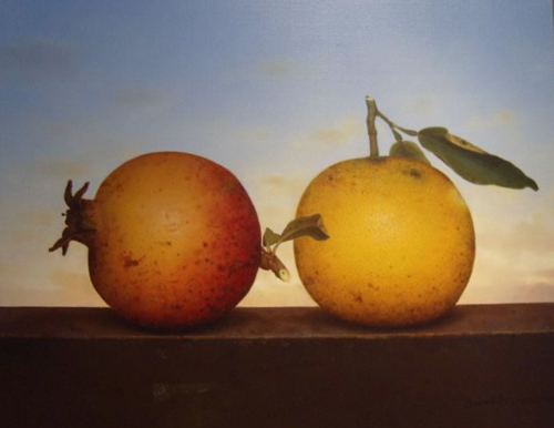 FRUTAS, 2011 - ÓLEOS DE SEBASTIÁN DÍAZ (GALERÍA DE ARTE MATICES)