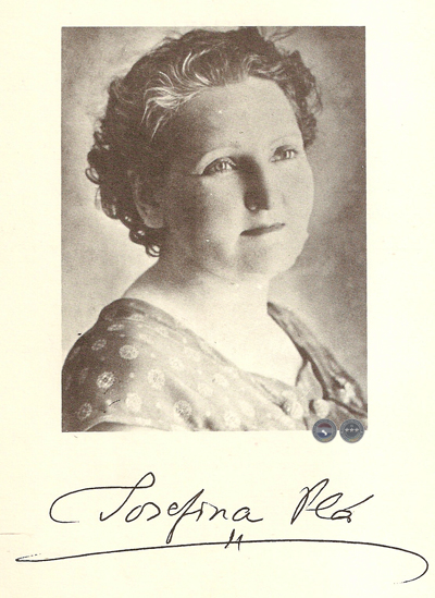 JOSEFINA PLÁ en la GALERÍA DE LETRAS del PORTALGUARANI.COM