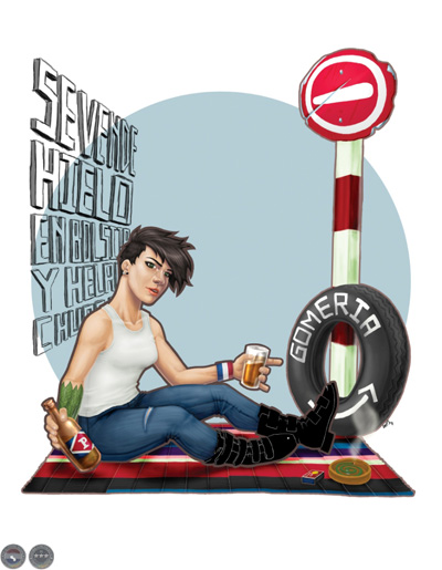 MODELO DE GOMERÍA - ILUSTRATENA 2011 - ILUSTRACIÓN DE LEDA SOSTOA