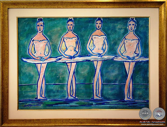 ÓLEO SOBRE TELA DE LUCIO AQUINO - AÑO 2003