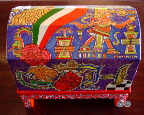 BAÚL ARTÍSTICO, 2010 - COLLAGE, TÉCNICA MIXTA DE MELVIN ROLDÁN
