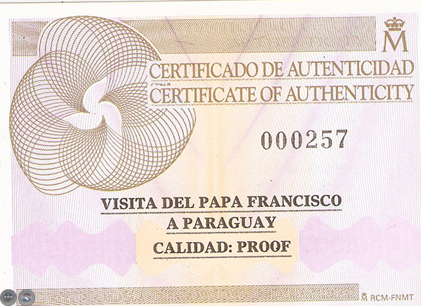 1 GUARANÍ, 2015 - VISITA DEL PAPA FRANCISCO AL PARAGUAY