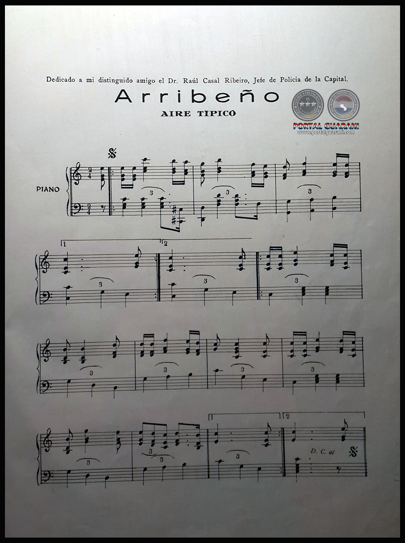 ARRIBEÑO - PARTITURA PARA PIANO
