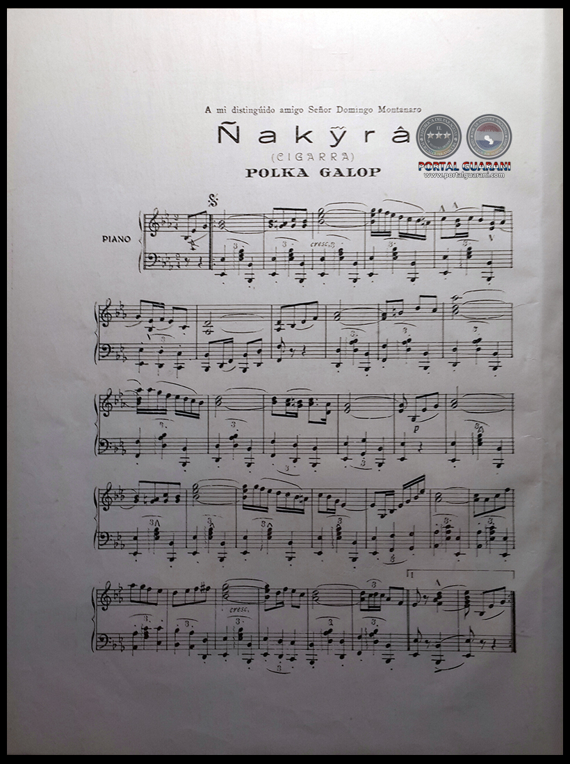 ÑAKYRÁ - POLKA GALOP - PARTITURA PARA PIANO