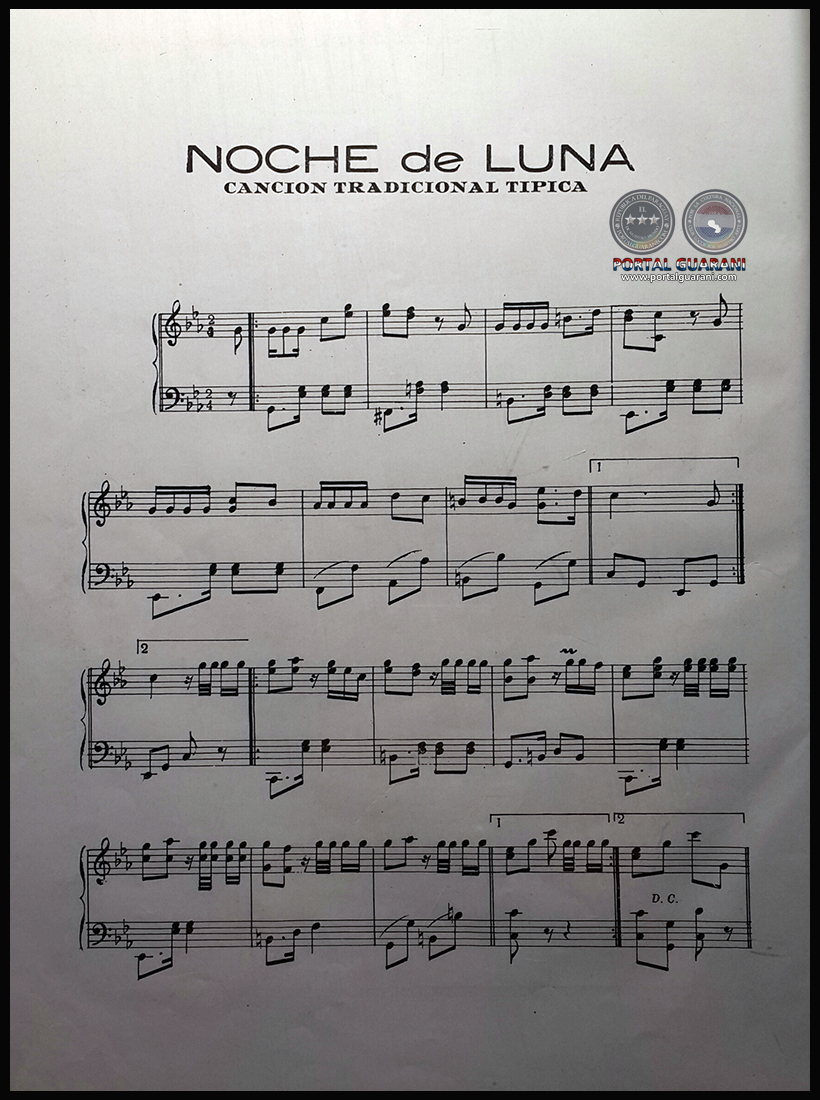 NOCHE DE LUNA - PARTITURA PARA PIANO