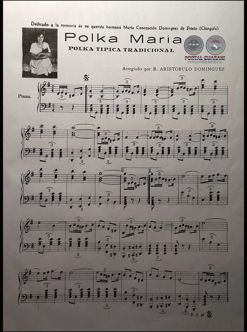 POLKA MARÍA - PARTITURA PARA PIANO