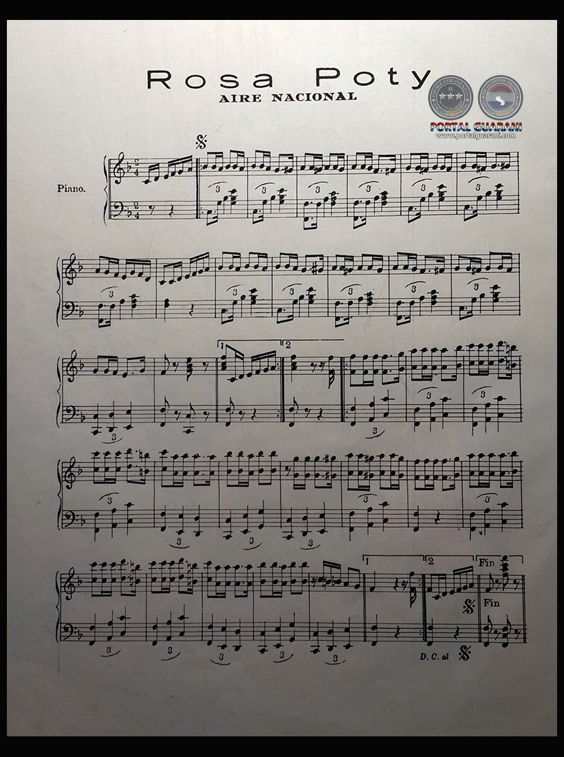 ROSA POTY - PARTITURA PARA PIANO