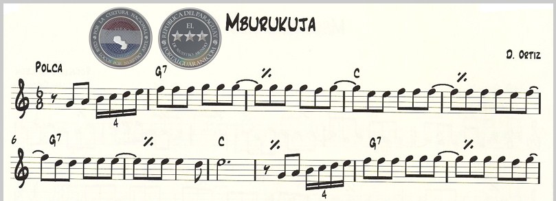 MBURUKUJA (PARTITURA) - POLCA DE DEMETRIO ORTÍZ