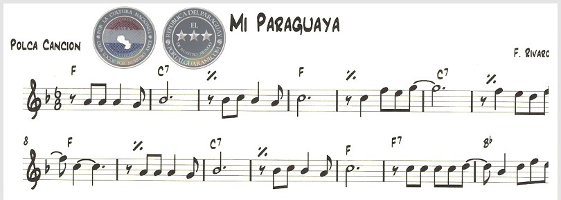 MI PARAGUAYA (PARTITURA) - POLCA CANCIÓN DE FERNANDO RIVAROLA