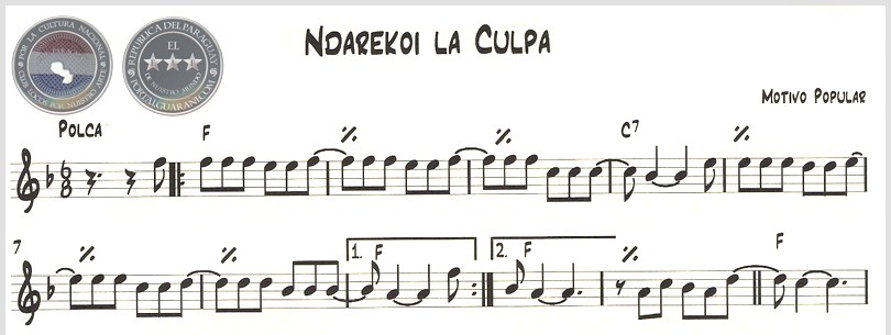 NDAREKOI LA CULPA (PARTITURA)