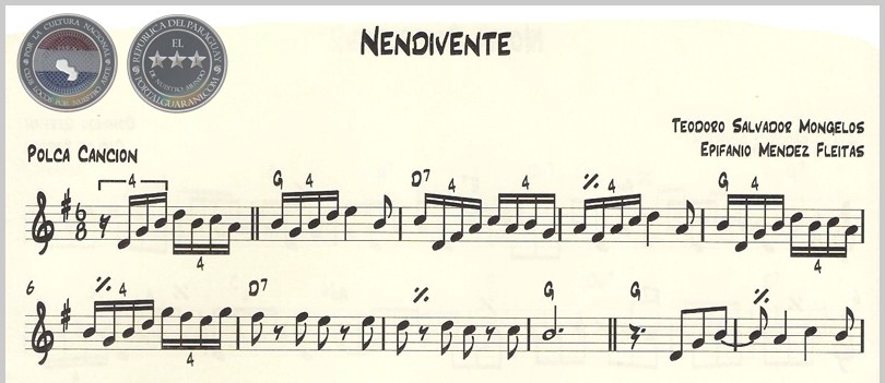 NENDIVENTE (PARTITURA) - POLCA DE TEODORO SALVADOR MONGÉLOS