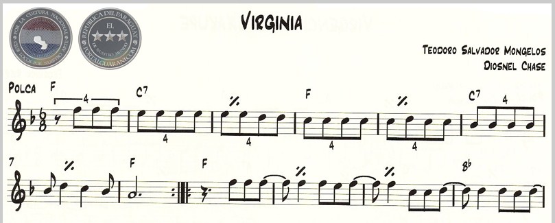 VIRGINIA (PARTITURA) - TEODORO S. MONGELÓS