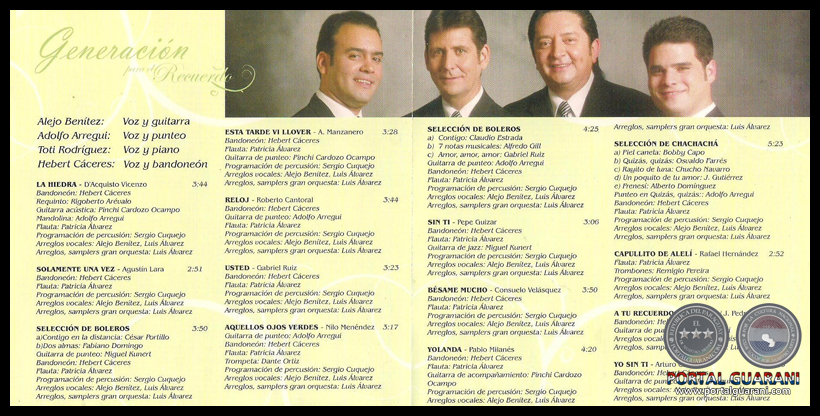 PARA EL RECUERDO - GRUPO GENERACIÓN - AÑO 2009